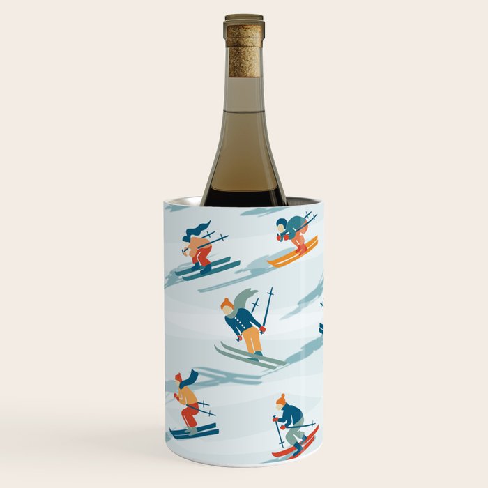 Retro Sportive Ski alpine light Wine Chiller Gallery Image 1