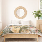 Vintage Tropical Flower And Bird Garden Duvet Cover Gallery Image 3