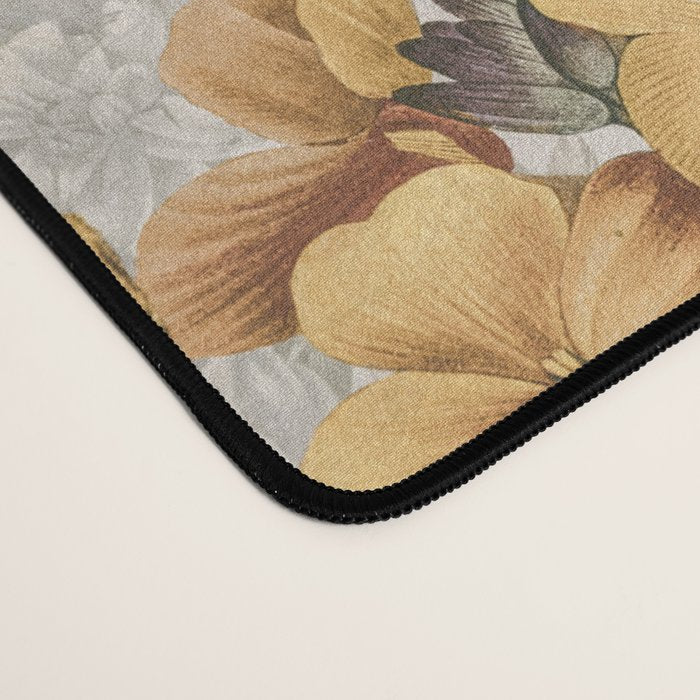 Vintage Tropical Flower And Bird Garden Desk Mat Gallery Image 4
