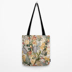 Vintage Tropical Flower And Bird Garden Tote Bag Gallery Image 2