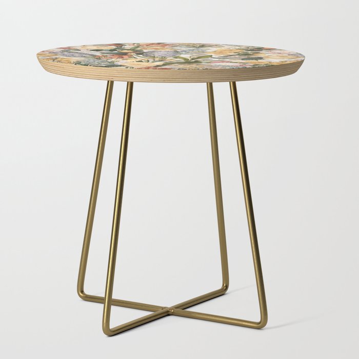 Vintage Tropical Flower And Bird Garden Side Table Gallery Image 1