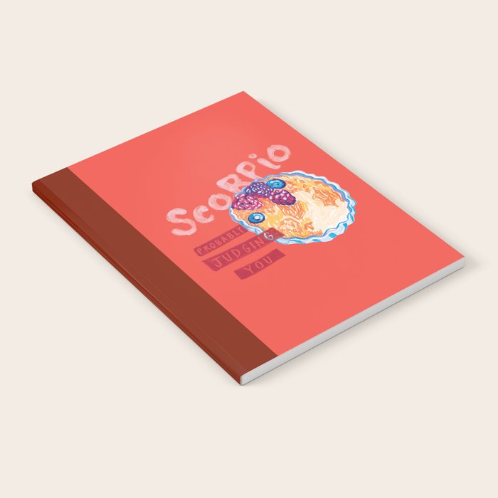 Scorpio Mood in Tomato Red | Zodiac Series Notebook Gallery Image 2