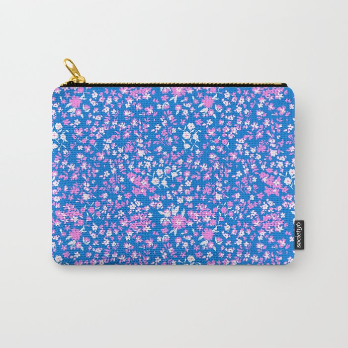 Pink and blue pop art ditsy Carry All Pouch Gallery Image 1