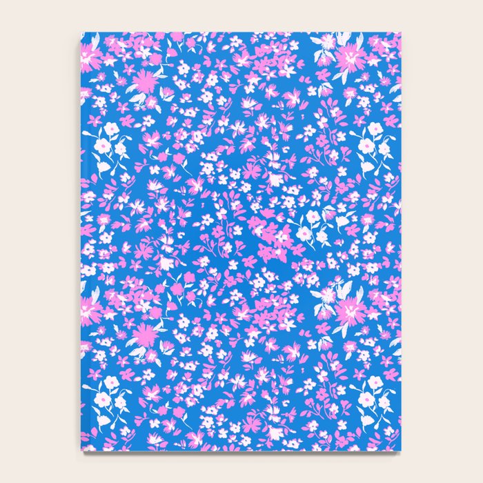 Pink and blue pop art ditsy Notebook Gallery Image 4