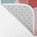 Retro Red and Pink Dots Bath Mat Gallery Image 2