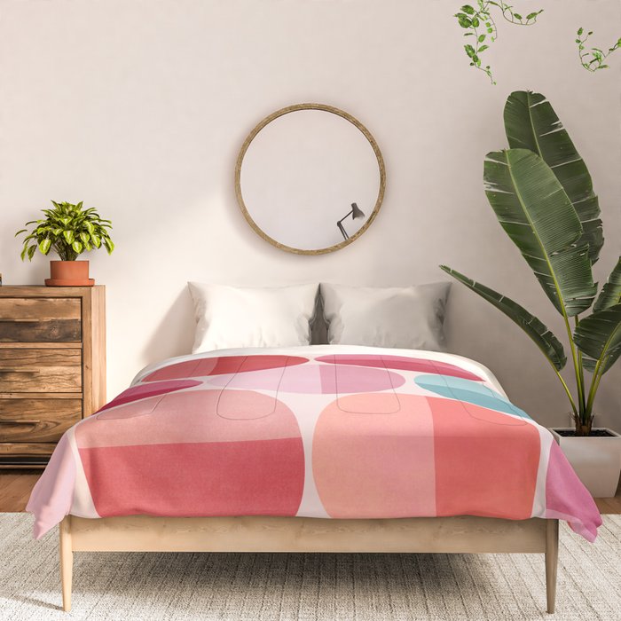 Retro Red and Pink Dots Comforter Gallery Image 3