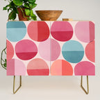 Retro Red and Pink Dots Credenza Gallery Image 1