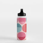 Retro Red and Pink Dots Water Bottle Gallery Image 3