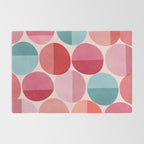 Retro Red and Pink Dots Rug Gallery Image 2