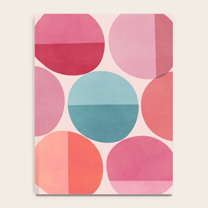 Retro Red and Pink Dots Notebook Gallery Image 4