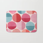 Retro Red and Pink Dots Bath Mat Gallery Image 1