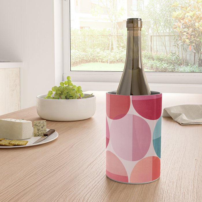Retro Red and Pink Dots Wine Chiller Gallery Image 4