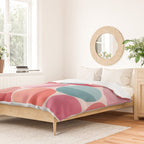 Retro Red and Pink Dots Duvet Cover Gallery Image 2