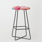 Retro Red and Pink Dots Stool Gallery Image 1