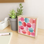 Retro Red and Pink Dots Mini Art Print Gallery Image 2