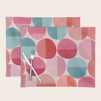 Retro Red and Pink Dots Placemat Gallery Image 1