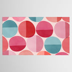 Retro Red and Pink Dots Tablecloth Gallery Image 2