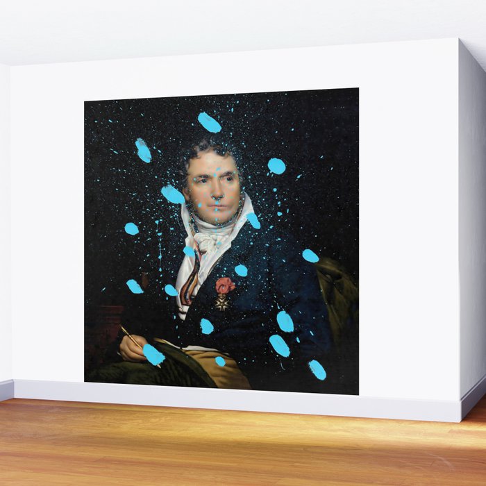 Brutalized Portrait of a Gentleman 1 Wall Mural Gallery Image 2