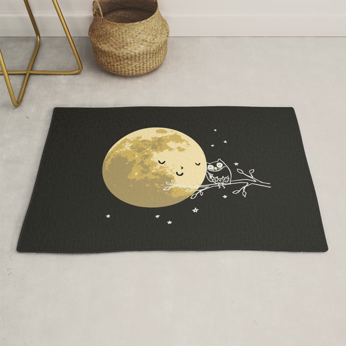 Owl and Moon Rug Gallery Image 1
