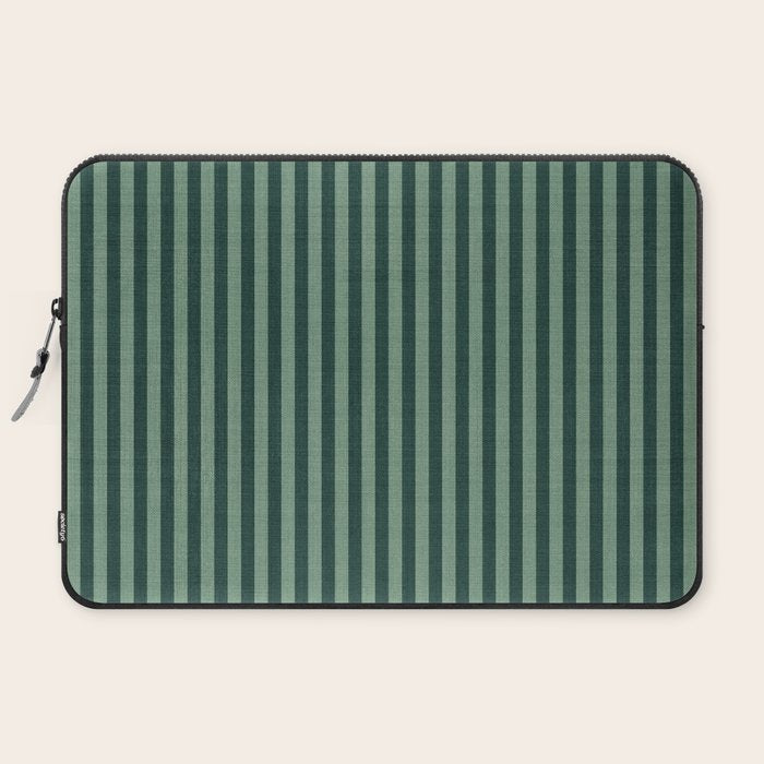 Pinstripe in Green Laptop Sleeve Gallery Image 2