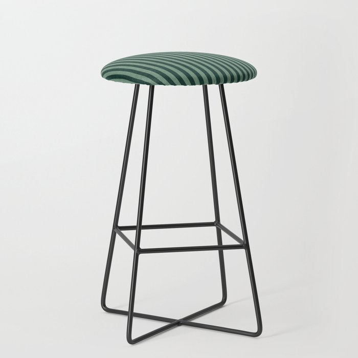 Pinstripe in Green Stool Gallery Image 1