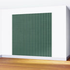 Pinstripe in Green Wall Mural Gallery Image 2