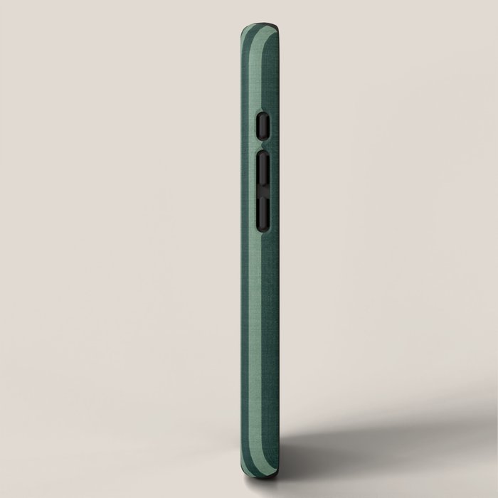 Pinstripe in Green iPhone Case Gallery Image 2