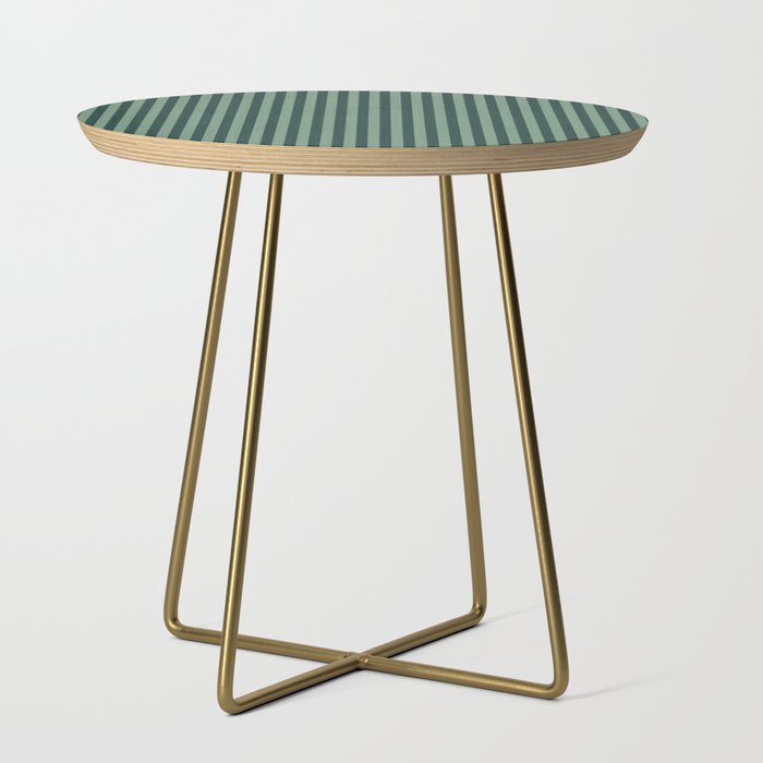Pinstripe in Green Side Table Gallery Image 1