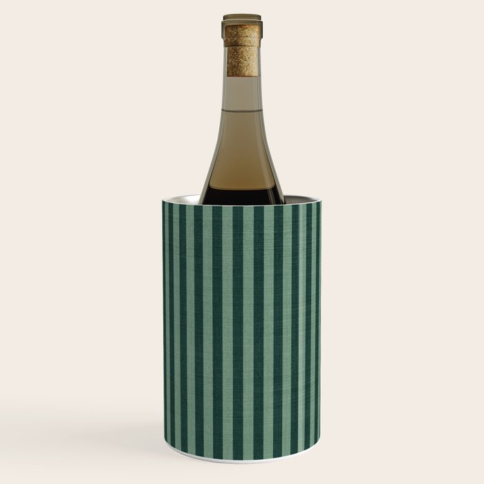 Pinstripe in Green Wine Chiller Gallery Image 3