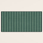 Pinstripe in Green Desk Mat Gallery Image 3