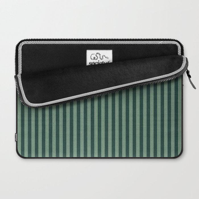 Pinstripe in Green Laptop Sleeve Gallery Image 2