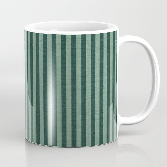 Pinstripe in Green Coffee Mug Gallery Image 1