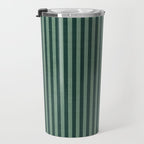 Pinstripe in Green Travel Mug Gallery Image 3