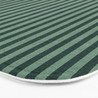 Pinstripe in Green Bath Mat Gallery Image 3