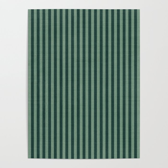 Pinstripe in Green Poster Gallery Image 4