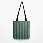 Pinstripe in Green Tote Bag Gallery Image 2