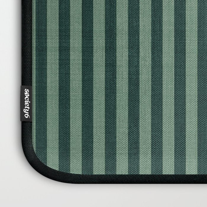 Pinstripe in Green Laptop Sleeve Gallery Image 3