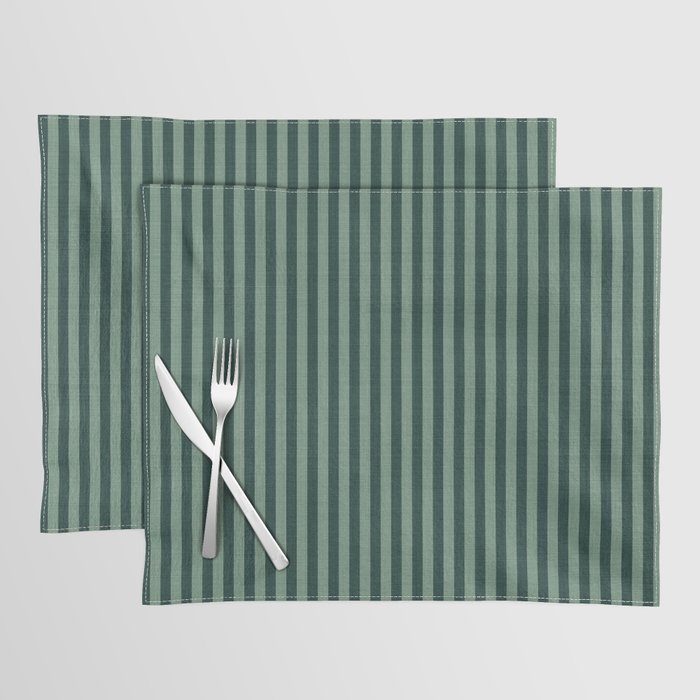 Pinstripe in Green Placemat Gallery Image 1