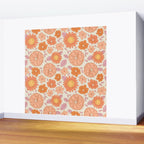 Vintage hand drawn flower art pattern Wall Mural Gallery Image 2