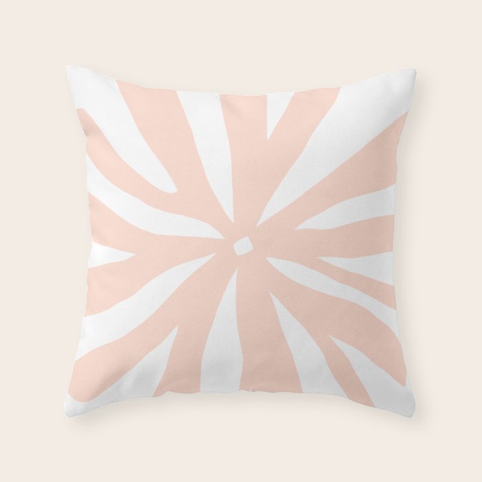 Matisse abstract flower Throw Pillow Gallery Image 6