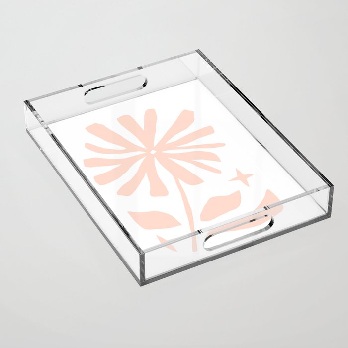Matisse abstract flower Acrylic Tray Gallery Image 1