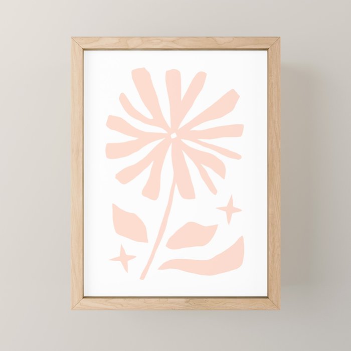 Matisse abstract flower Mini Art Print Gallery Image 1