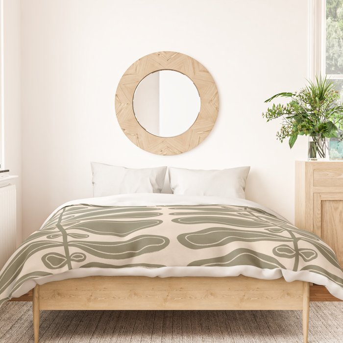 One Hundred-Leaved Plant #23 Duvet Cover Gallery Image 3