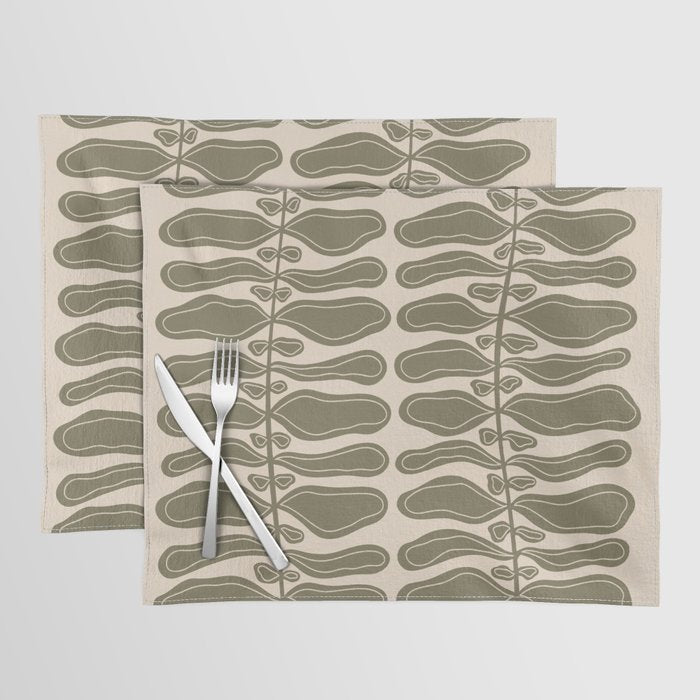 One Hundred-Leaved Plant #23 Placemat Gallery Image 1
