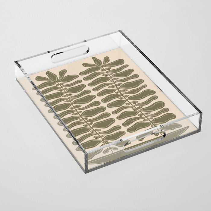 One Hundred-Leaved Plant #23 Acrylic Tray Gallery Image 1