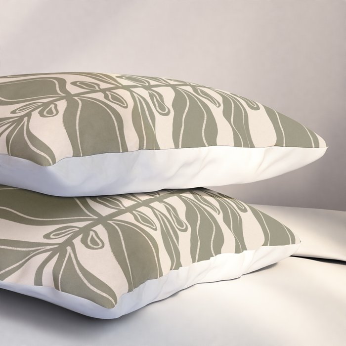 One Hundred-Leaved Plant #23 Pillow Sham Gallery Image 3