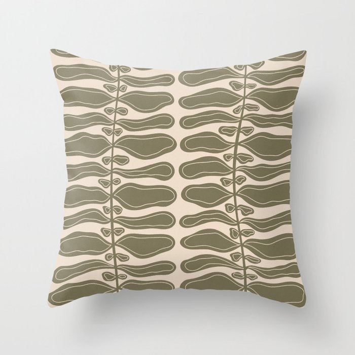 One Hundred-Leaved Plant #23 Throw Pillow Gallery Image 6