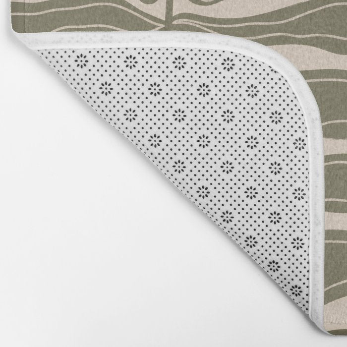 One Hundred-Leaved Plant #23 Bath Mat Gallery Image 2