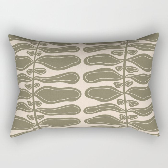 One Hundred-Leaved Plant #23 Rectangular Pillow Gallery Image 2