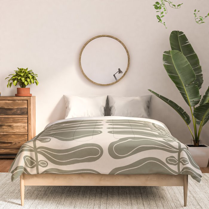 One Hundred-Leaved Plant #23 Comforter Gallery Image 3